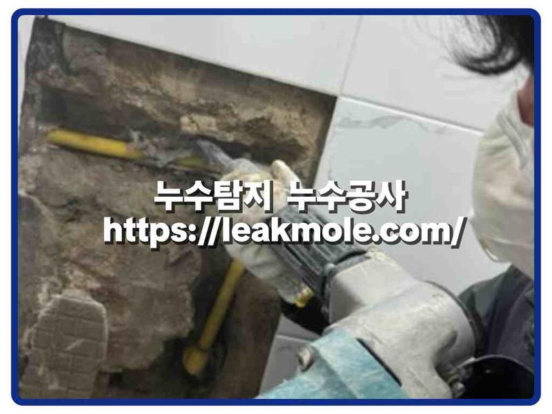누수탐지 현장 작업 사진 5